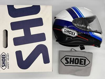 #ad #ad SHOEI Helmet Z7 Philosopher BLUE WHITE Full Face Helmet M Size Good Condition $466.26