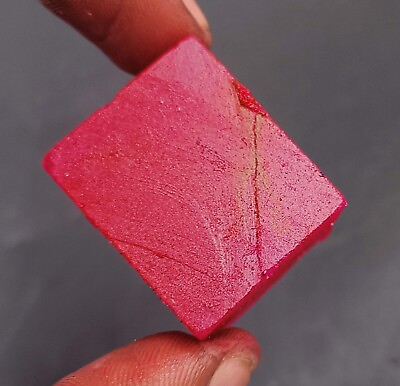 #ad Fresh Arrival Red Ruby African 60 80 Ct Natural Cube Rough Loose Gemstone kk $1.64