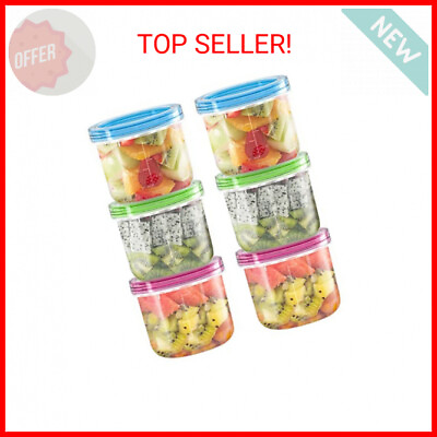 6 Packs of 4oz Mosville Salad Containers for Kitchen Storage $9.52