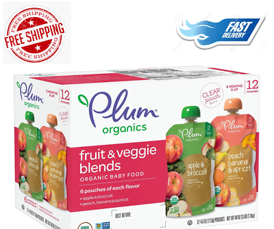 Plum Organics Stage 2 Organic Baby Food Fruit amp; Veggie Variety Pack 4 oz. 12 $31.50