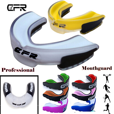 US Gel Gum Mouth Guard Case Teeth Grinding Boxing Sports Gym MouthPiece Shield A $9.99