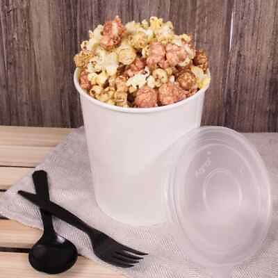 #ad Karat 32oz Gourmet Food Container White 115mm 500 ct FP GFC32W $111.60