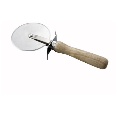 #ad Winco PWC 4 4 Inch Pizza Cutter with Wood Handle $10.77