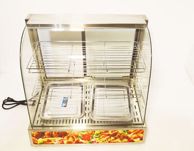 26 quot; Warmer Pizza Food Heated 3 Tiers Display Case Cabinet Countertop Commercial $328.50
