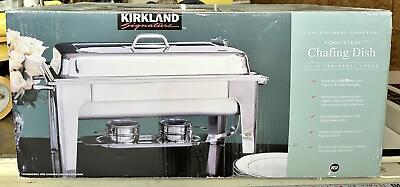 #ad #ad 9 Quart Roll Top Chafing Dish Buffet Set Stainless Steel Food Warmer Chafer Used $75.00