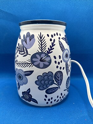 #ad Scentsy Home HOPE BLOOMS Electric WARMER Blue White Floral 70396 See Photos $21.98