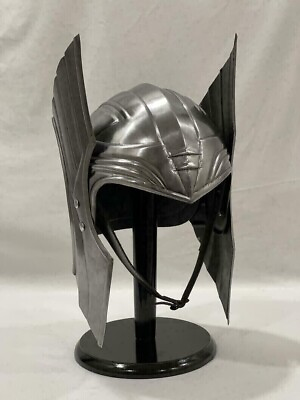 #ad Thor Helmet Mild Steel Thor Ragnarok Movie Helmet with Stand Avengers Helmet $96.32