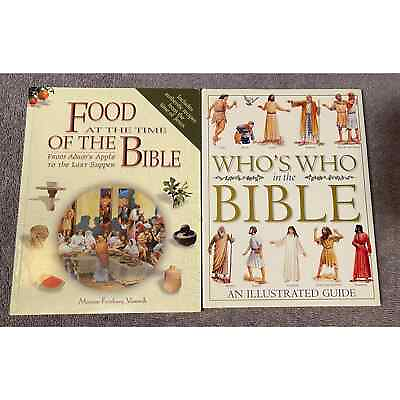 #ad Food At The Time Of The Bible Who’s Who lot 2 books $19.95