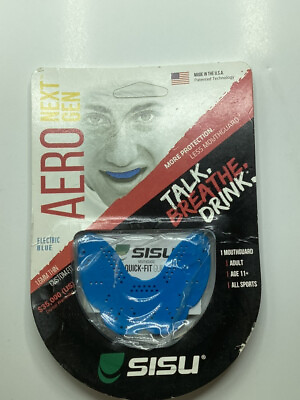 #ad Adult SISU NextGen Aero 1.6mm Moldable Mouthguard Mouth Blue $15.25