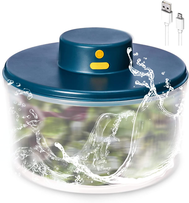 Electric Salad Spinner 3L USB ChargebleVegetable Washer with Bowl Lettuce Cl $38.99