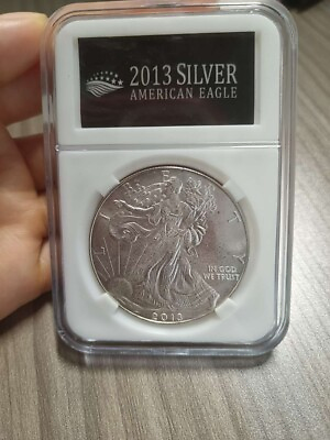#ad 2013 American Eagle Silver Coin BU 1 ounce coin $1 minted collection $25.99