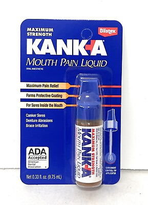 #ad Blistex Kanka Mouth Pain Liquid Anesthetic Professional Strength 0.33 oz 05 24 $7.95