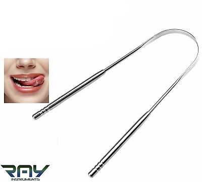 #ad Tongue Scraper Cleaner Stainless Steel Bad Breath for Dental Oral Care Tool $7.95