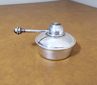 #ad Vintage Silver Plated Chafing Dish Alcohol Burner With Adjustable Wick 2.5#x27;#x27; TL $44.44