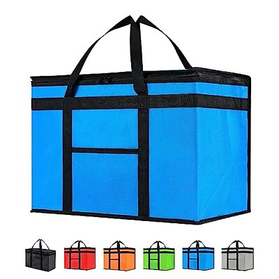 #ad Insulated Cooler Bag and Food Warmer for Food Delivery amp; XX Large 1 Blue $31.18