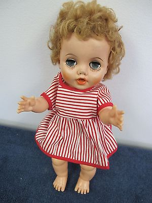 VINTAGE DRINK WET DOLL OPEN MOUTH SLEEP EYES 11quot; $19.95