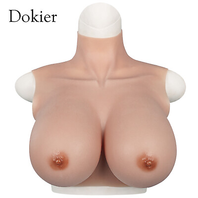Silicone Crossdresser Breast Forms Breastplates Drag Queen Fake Boobs B H Cup $99.99