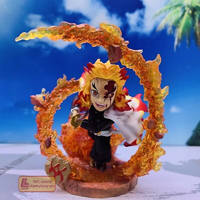 #ad #ad Anime DS Rengoku Kyoujurou Fire Breath Battle action Figure Toy Gift $27.99