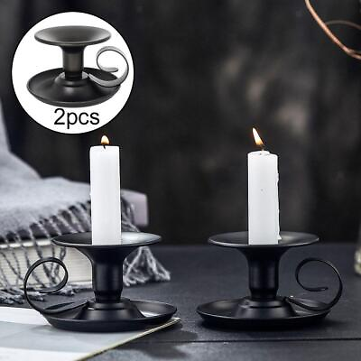 #ad 2Pcs Candle Holder Candlestick Home Table Wedding Party Ornament $19.10