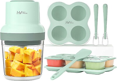 #ad Baby Food Maker 13 in 1 Baby Food Puree Blender for Baby Food Light Green $47.98