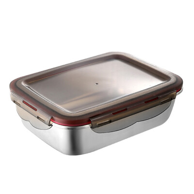 #ad Stainless Steel Salad Container Fridge Meal Prep Office Kids $11.31