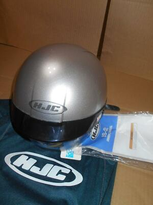 #ad #ad HJC IS 2 Silver Helmet with Inner Sun Shield Visor DOT $64.99