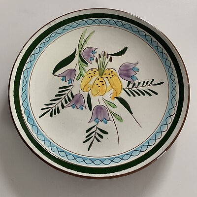 Vintage STANGL Pottery Salad Plate Country Garden Hand Painted Flowers 8quot; $11.00