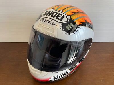 #ad #ad VTG SHOEI X 8V Scott Russell Replica Full Face Helmet Sz L Troy Lee Designs NM $442.98