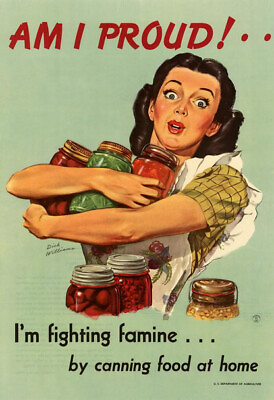 #ad #ad Am I Proud Im Fighting Famine By Canning Food At Home Motivational canvas poster $60.00