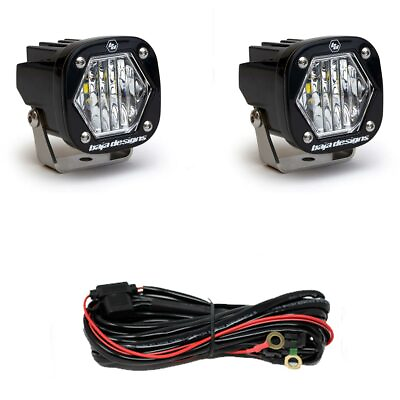 #ad Baja Designs® S1 LED Pod Lights Pair Wide Cornering with Wire Harness 387805 $232.95