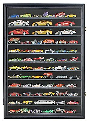 #ad Toy Cars Wheels Matchbox Model Cars Hot Display Case Cabinet UV Protection 1 ... $198.13