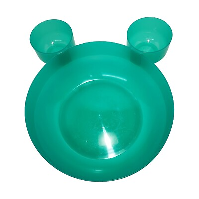 #ad Grilla Gear Large Plastic Chip and Dip Bowls 3 PC Green Unique Salad Party Cute $28.00