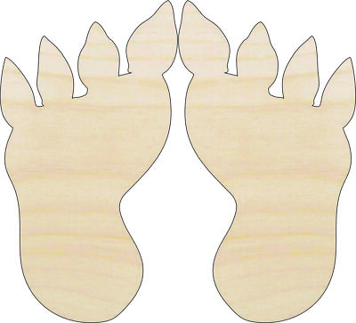 #ad #ad Monster Feet Laser Cut Wood Shape MYTH88 $9.52