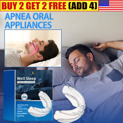 #ad Snoring Mouth Guard Mouthpiece Anti Snore Sleep Aid Bruxism Apnea Teeth Grinding $7.19