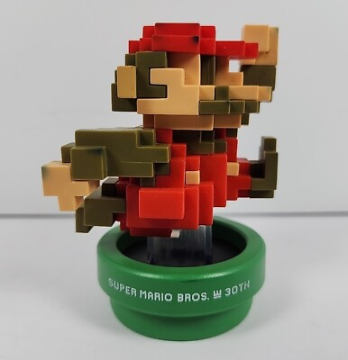 #ad Nintendo Amiibo 8 Bit Mario Figure 30th Anniversary Classic Color $12.99