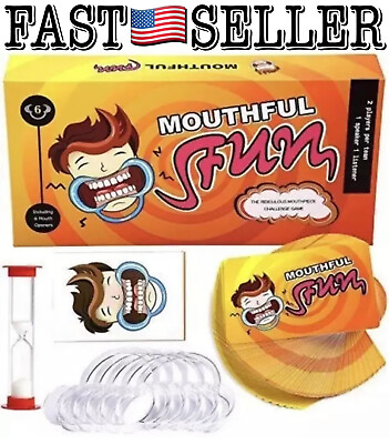 #ad Mouthful Fun Game The Ridiculous Mouthpiece Challenge Opener Mouth Game SEALED $16.73