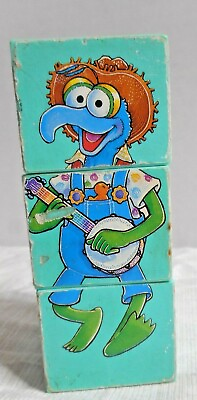 #ad 1993 Target Food Avenue Muppet Twisters Kids Meal Cubed Toy Used Condition 4quot; T $5.99