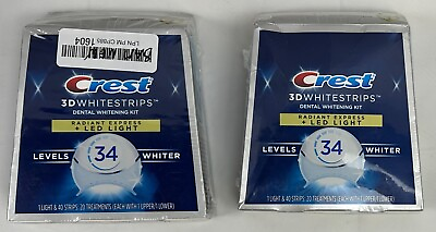 #ad Crest 3D Whitestrips Radiant Express with LED Accelerator Light NEW SEALED $54.95