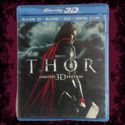 #ad Thor Limited Edition 3D Blu Ray 3 DVD amp; Thor The Dark World 3D Blu Ray 2 DVD $24.00
