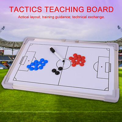 #ad #ad Hanging Football Soccer Coaching Board with 27 Buttons Strategy Board Kit $30.35