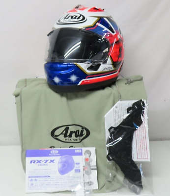 #ad Arai RX 7X Pedrosa Samurai Spirit Blue Full Face Helmet Asian Fit XL 61 62cm $689.90