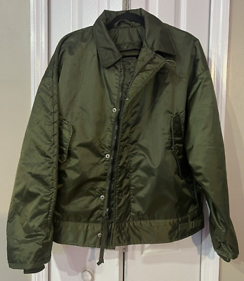 Vintage 70#x27;s US Military A 1 Extreme Cold Insulated Lined A1 Jacket Green l g e $150.00