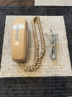 #ad Vintage Western Electric ATamp;T Push Button Trimline Phone Beige Read Description $14.97