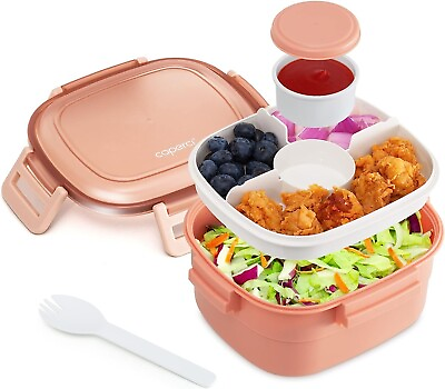 #ad Caperci Superior Salad Container for Lunch To Go Large 55 oz Salad Bowl Lunch $28.99