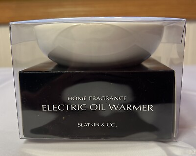 #ad Slatkin amp; Co Electric Oil Warmer New In Box $12.00