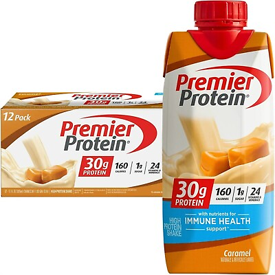 #ad Premier Protein Shake Caramel 30g Protein 11 fl oz 12 Ct $21.85