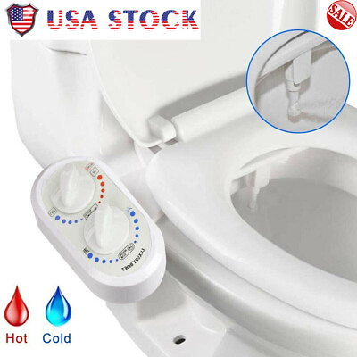 Bidet Fresh Water Spray Kit Non Electric Toilet Seat Attachment Hot Cold Wash $33.99