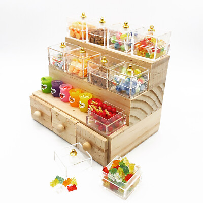 1 12 Dollhouse Miniature Candy Display Box Stand Rack Holder Food Furniture $20.69