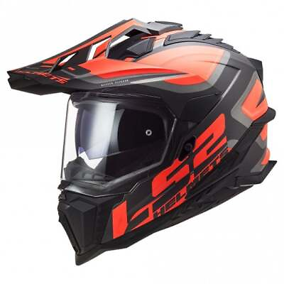 #ad #ad LS2 Helmet MX701 HPFC Explorer Alter Matt Black Orange GBP 239.99