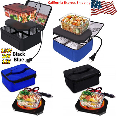 #ad 110 24 12V Mini Electric Microwave Oven Lunch Food Warmers Portable For Car Home $34.99